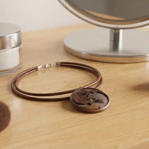 Collar oval gato-grulla-paloma