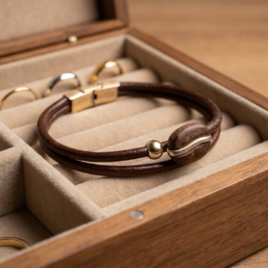 Pulsera 1 grano plata